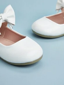 1雙簡約白色公主風鞋，百搭款式 - 白色 - 查看 5
