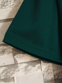 Áo thun nam Khối Màu Giải trí - Màu xanh lá cây đậm - Xem 5