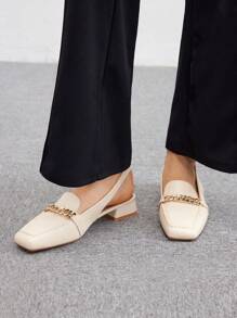 CUCCOO BIZCHIC حذاء خفيف أنيق للنساء بيج باسيك، أنيق للعمل والكاجوال، أحذية ربيعية مناسبة لموسم الثلوج والعيد الربيعي - لون مشمشي - مشاهدة 4