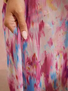 L'Amorae Váy dây rút một vai nhuộm màu - Nhiều màu - Xem 6