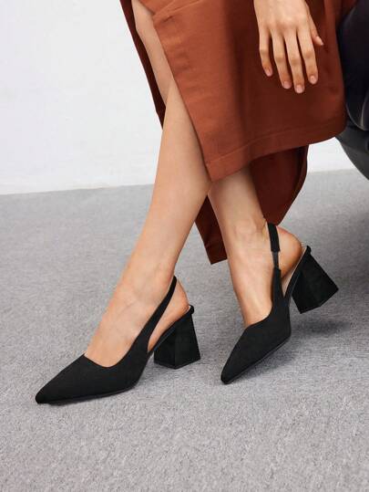 CUCCOO BIZCHIC Elegantes zapatos de tacón alto negra para mujer, básicos elegantes para negocios y casual, perfectos para fiestas navideñas, Halloween, Año Nuevo y San Valentín