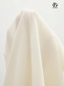 BizChic Váy hàng ngày mùa hè không tay đơn giản màu trơn cho nữ - Màu be - Xem 8