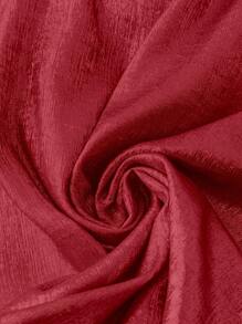 SHEIN Clasi Plus Solid Batwing Sleeve Blouse For Summer - Burgundy - View 5