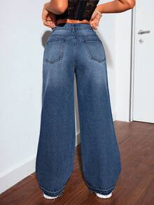 SHEIN PETITE Women Jeans - Dark Wash - View 5