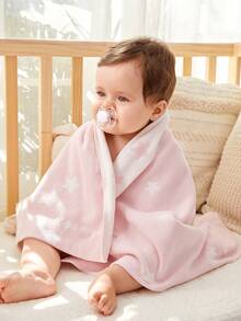 Manta de bebé suave para uso diario, simple y sencilla - Rosa - Ver 5