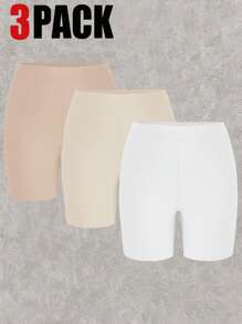 CovetEZ Cộng thêm 3 chiếc quần legging dành cho người đi xe đạp rắn chắc - Nhiều màu - Xem 1