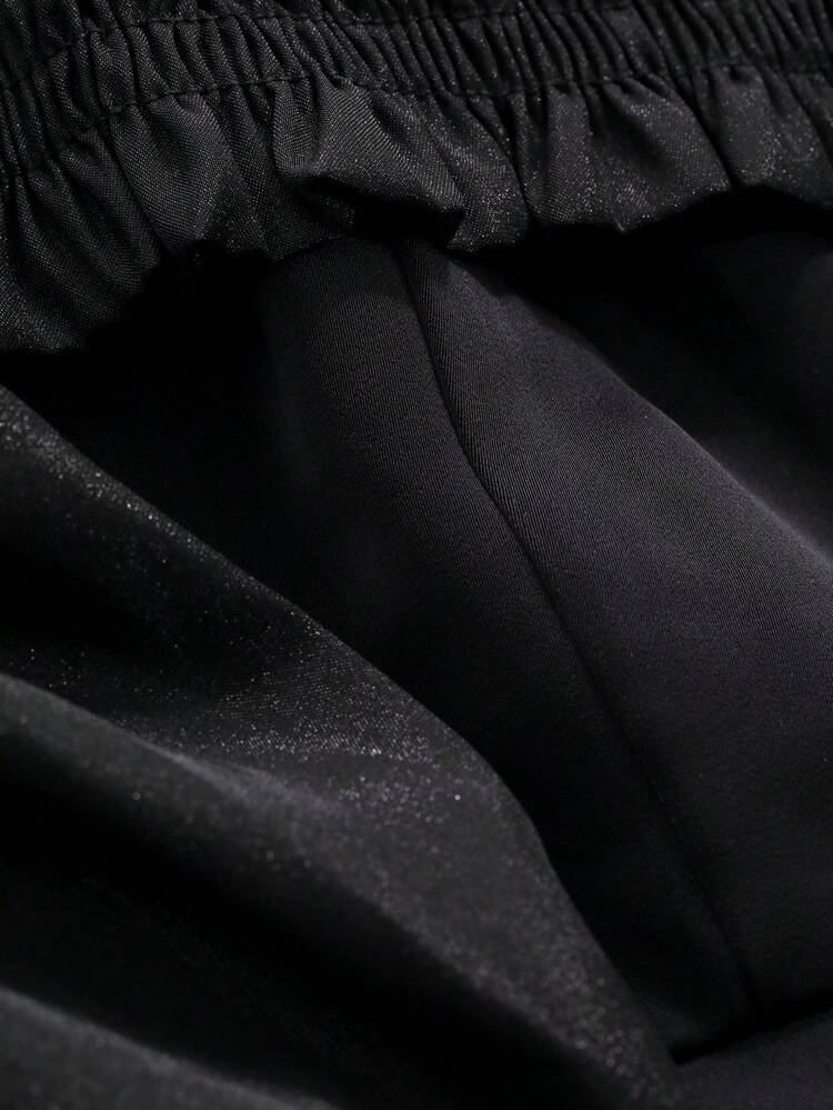 Women Off-Shoulder Solid Color Splice Flared Sleeve Split Hem Dress, Birthday ,New Year Eve Prom Dress,Fall Dress Long Sleeve Dress Elegant Women Dresses Maxi Dress