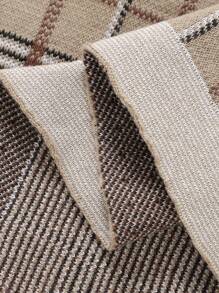 1 件复古条纹针织婴儿毯，适合襁褓、婴儿车、午睡、沙发、空调、所有季节，适合情人节