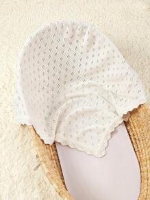 Soft And Skin-Friendly White Hollow Out Baby Blanket Love Valentine - White - View 4