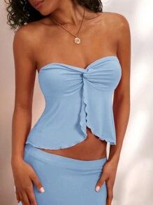 Opulessa Women Two-piece Outfits - Biru - View 5