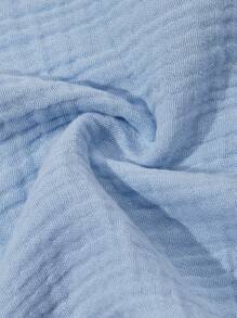 5入組嬰兒純棉紗布手帕，適用於擦嘴和餵食，方形圍嘴圍兜 - 彩色 - 查看 3