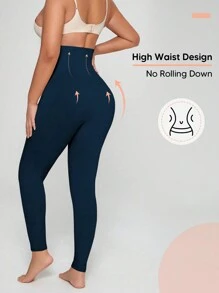 孕婦寬鬆腰帶中空打底褲