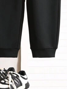 SHEIN Ragazzo Tween primavera/autunno casual a quadri Patchwork 2 in 1 camicia e pantaloni outfit