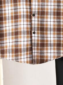 SHEIN Ragazzo Tween primavera/autunno casual a quadri Patchwork 2 in 1 camicia e pantaloni outfit