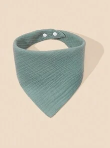 5pcs Soft And Breathable Solid Color Muslin Baby Bibs - Multicolor - View 4