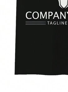 Men's Summer Short Sleeve Casual Commuting Polo Shirt With Letter & Bull Head Print
