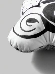 GAWX 艺术家 1 件枕头，带素描卡通图案，节日 - 彩色 - 查看 4