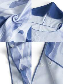 Surfspeed 男士大理石印花連帽遮罩衣 - 灰色 - 查看 4