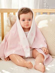 Manta de bebé suave para uso diario, simple y sencilla - Rosa - Ver 2