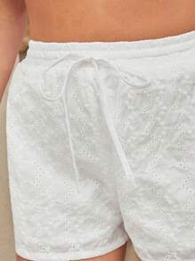Forever 21 Summer White Embroidery Shorts