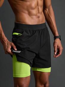 Coreblaze Boyfriend Style Men's Letter Printed Athletic Shorts With Pockets For Everyday Workout Sweat Pants - Multicolor - View 4