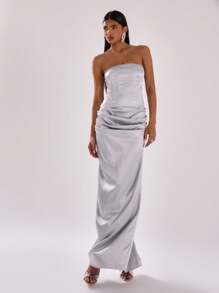 MUSERA Corset Top Ruched Side Maxi Dress Elegant Spring Summer Vacation Party