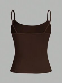 SHEIN EZwear 3 cái/bộ Áo hai dây crop không tay đơn giản thường ngày dành cho nữ, mùa hè - Nhiều màu - Xem 10