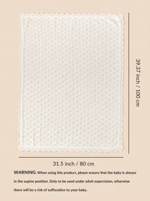 Soft And Skin-Friendly White Hollow Out Baby Blanket Love Valentine - White - View 7