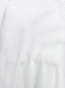 Breezaya Plus Contrast Lace Crisscross Front Cami Top - White - View 3