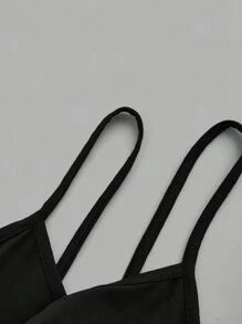 SHEIN EZwear 3入組女性短版緊身休閒背心，夏季適用 - 彩色 - 查看 8