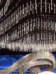 10入組壓克力水晶淚滴形掛飾，人工水晶設計用於婚禮派對天花板裝飾，用於婚禮道具的吊掛配件，適用於婚禮，派對和節日裝飾 - 彩色 - 查看 8