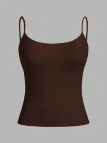 SHEIN EZwear 3 cái/bộ Áo hai dây crop không tay đơn giản thường ngày dành cho nữ, mùa hè - Nhiều màu - Xem 9