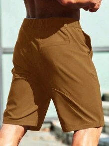 Manfinity Homme Herren einfarbige Shorts mit Tasche