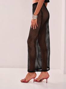 MUSERA Fishnet Skirt Only Boho Summer Cute Ibiza, Holiday, Club, Summer, Holiday Chic Elegant - Black - View 4