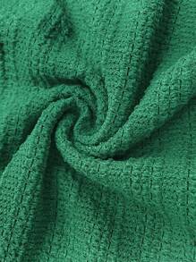 SHEIN Clasi Plus Size Women's Solid Color Casual Short Sleeve Jumpsuit For Daily Wear - Green - View 7