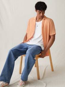 Manfinity VCAY Men's Woven Casual Loose-Fit Shirt With All-Over Print, Fashionable For Daily Wear And Young Adults - Multicolor - View 7