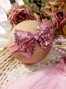 2pcs Champagne Newborn Photography Clothing Set, Baby Girls' Princess Embroidered Mesh Dress, Bowknot Lace Princess Skirt For Photo Shoot - Dusty Pink - View 6