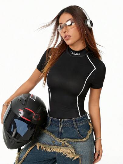 Coolane Functional Street-Style Bodysuit, A Must-Have For Fashionable Girls