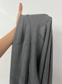 Menodora SHEIN Sport 女性春夏季純色長袖拉鍊連帽外套 - 灰色 - 查看 6