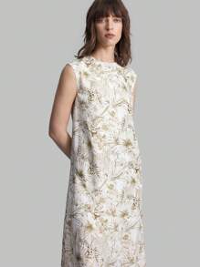 Ontre Women's Asymmetrical Hem Semi-Formal Cotton Dress, Vintage Style, Autumn Casual/School/Outing Wear