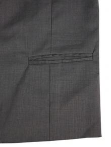 Calvornis Men's Single Breasted Placket Waistcoat Without Shirt - Dark Grey - View 3