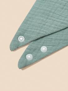 5pcs Soft And Breathable Solid Color Muslin Baby Bibs - Multicolor - View 5