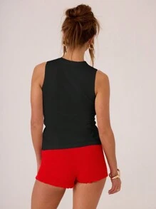 MUSERA Knitted Asymmetric Button Front Top Spring Y2K 90's Casual Cute Airport Outfits Comfy Cute Holiday Summer