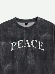 Manfinity VCAY Men's Printed Loose Round Neck Short Sleeve T-Shirt Set, Suitable For Summer
