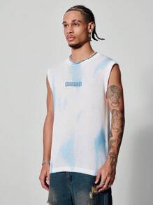 PAVTROS Manfinity Streetrush Men Letter Pattern Sweater Vest For Summer - White - View 5