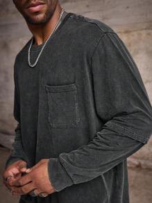 Manfinity LEGND Men Plus Solid Sweatshirt For Spring & Autumn