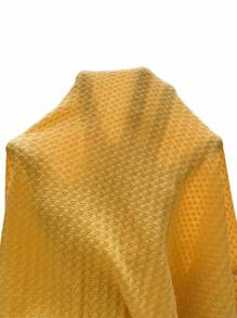 EMERY ROSE Women's Solid V-Neck Drop Shoulder Long Sleeve Loose Casual T-Shirt, Spring & Summer Tops With Sleeves Fall Women Clothes - Yellow - View 7