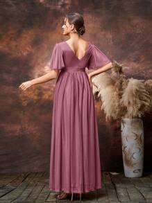 Faeriesty Dressalisa 孕妇短袖V领摄影连衣裙