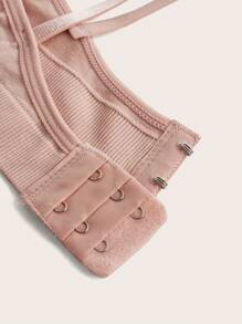 Ocili Grey Bustier And Wireless Bra (No Padding)