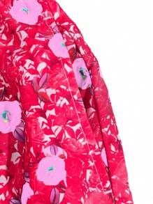 Surfspeed 男款有束繩腰帶的花卉印花沙灘短褲，寬鬆剪裁 - 彩色 - 查看 3